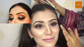 Easy makeup tutorial for beginners | Green smokey eyes | How to enhance eyes