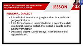 Purposive Communication~Week 4 5 Lesson 2~