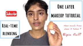 Real-Time Blending for One Layer Makeup Tutorial #realtime #makeuptutorial #makeuplover #basemakeup