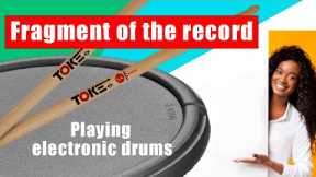 Playing electronic drums. Drums.