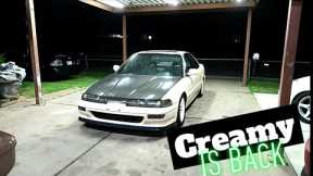 RSX Shifter install on CREAMY!  Under our new Hyperlite LED Lights