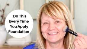 The Best Foundation Application For Oily Mature Skin - Mature Makeup Tutorial