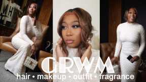FULL GRWM | Full Glam + Hair + Dress + Fragrance | Makeup Tutorial