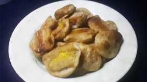 Cinnamon Banana Fried Fritters / Dinner Recipes /Banana Recipes/Snacks Recipes/Cinnamon Recipes 1293