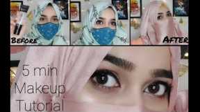 5-mins makeup tutorial for beginners 🥰 |5mins eyes makeup |transition video| Easy eyes makeup