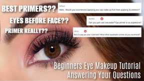 Beginners Eye Makeup Tutorial | Answering Your Questions | Q & A TheMakeupChair