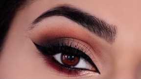 Red Fall Smokey Eye Makeup Tutorial