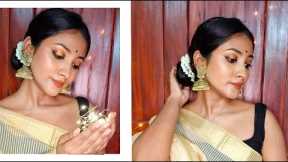 GLOWY TRADITIONAL INDIAN MAKEUP TUTORIAL | Easy & Simple | ShineScapes