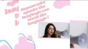 Anyone who speaks the language can teach the language 🗣| Coursera| Dawn
