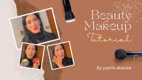 How to conceal your face. Makeup tutorial with glossy lip gloss.