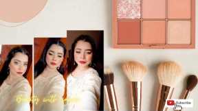 Golden Glitter Eye Makeup Tutorial..