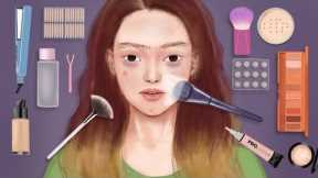 ASMR Makeup Tutorial | Acne Removal Part 2  | Full Makeup Video