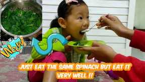 easy and healthy spinach recipe | home cooking