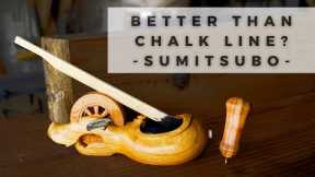 Better Than a Chalk Line? | How to set up and use a Sumitsubo | Japanese Carpentry Tools