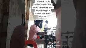 Playing Fuji with full electric drumset.#newyoutuber #newyoutubevideo #drums #alujo