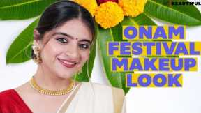 Get Onam Ready With Me | South India Inspired Festive Makeup Look | Be Beautiful