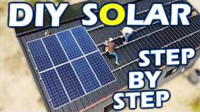 9kW DIY Home Solar Panel System Installation - Start to Finish