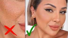 HOW TO MAKE MAKEUP LOOK SMOOTH ON TEXTURED SKIN | NINA UBHI