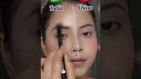 🇮🇳India Vs 🇨🇳China Makeup Challenge🤩| #shorts | SUGAR Cosmetics