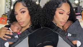 doing my makeup with a newborn | postpartum chit chat