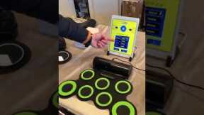 #Drum Set Toy Silicone # Electronic Bluetooth Drum Playing games