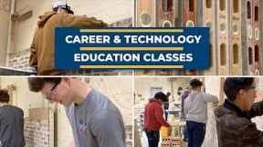 Students are learning about Masonry at Queen Anne's County High School.