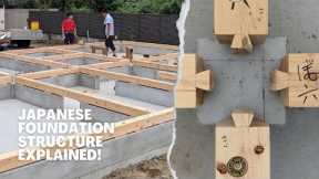 Japanese Foundation Structure Explained! - Dodai (土台) - Setting up the Dodai (Foundation Beams)