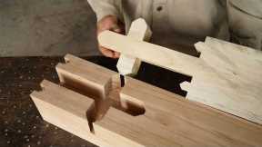 Awesome Techniques Wood Joints Of Carpenter,  Perfect Hand Cutting Japanese Woodworking Structure