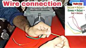 Solar Street light specifications and wire connection by ShagSun Solar. Solar semi light