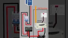How to convert normal inverter to Solar inverter | how to make solar inverter | solar system #shorts