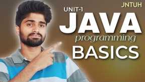 JAVA Basics For Beginners | JNTUH JAVA Unit-1 in telugu| Codingfataka