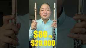 $80 (Amazon) vs. $29,000 Flute - Can You Hear the Difference? #shorts