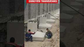 Precast reinforced concrete foundations construction techniques and procedures