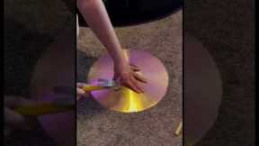 Making a trash crash china cymbal