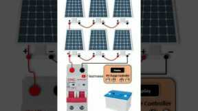 Solar Series Parallel Connection #electric #electrical #shorts