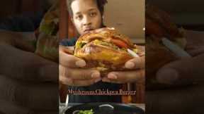 Mushroom Chickpea burger #plantbased #healthylifestyle #vegan #chickpeas  #mushroomrecipe