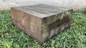 Using a Japanese Technique to Make a lamp from a Big Piece of Wood