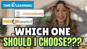 Miacademy VS Time4Learning VS Power Homeschool - Which is the BEST Online Homeschooling Program???