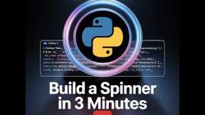 Code a Mesmerizing Spinner in Python!  3-Minute Tutorial for Beginners