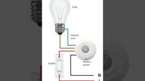 Motion sensor wiring #shorts #motion #sensor #wiring