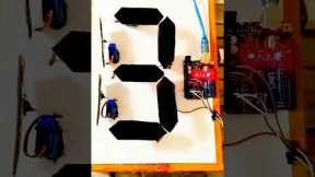 Arduino Servo Motor 7-Segment Display | Counting from 0 to 9 #dcmotor #smart #aielectric
