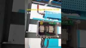 3-Phase Luminous Inverter + ACDB/DCDB Wiring Setup. | Rooftop Solar  Installation In Delhi