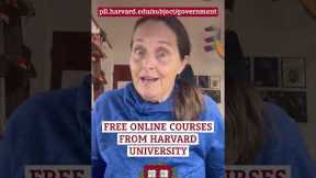FREE ONLINE COURSES FROM HARVARD UNIVERSITY