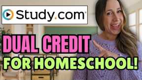 EARN DUAL CREDITS FOR HOMESCHOOL ONLINE!!! | Study.com College Saver Plan