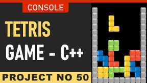 Tetris Game in C++ for Beginners | Easy Console Games Coding Tutorial