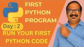 Python Tutorial - Full Course for Beginners | Run First Python Program | @AICodewithSuresh