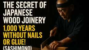 The Secret of Japanese Carpentry: 1,000-Year-Old Wood Joinery Without Nails or Glue! (Sashimono)