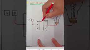 #short | Tow way switch connection | simple  connection | wiring diagram.
