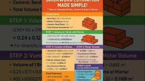 #Estimate of #Brickwork | How to Find Number of #Bricks | #Construction #CivilEngineering #shorts
