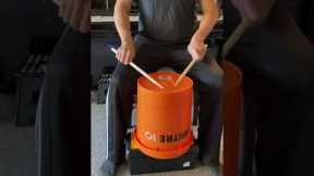 Drumming first time, without drums, self learning to play drum